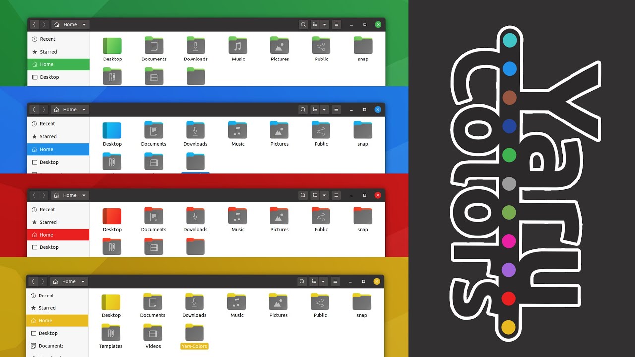 Video thumbnail for Yaru color themes for Ubuntu 20.04 | New Linux themes