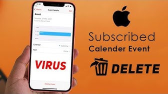Video thumbnail for How To Delete Subscribed Event On Calendar iPhone & REMOVE VIRUS!