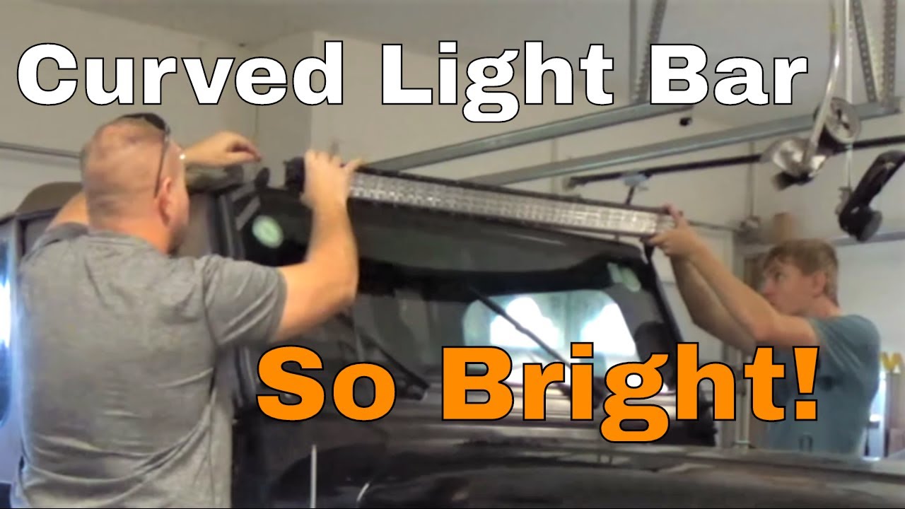 Video thumbnail for Review Tri-Row Curved  LED Light Bar 50" 432w of Spot & Flood Power  || Jeep Mods E06