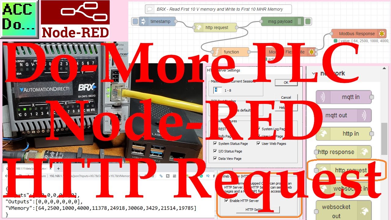 'Video thumbnail for Do-More PLC Node-RED HTTP Request'