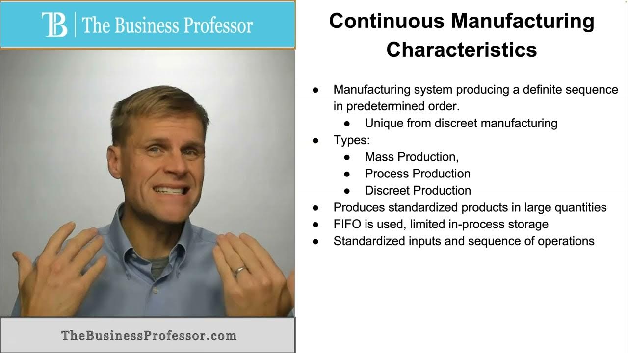 'Video thumbnail for Continuous Manufacturing Characteristics'