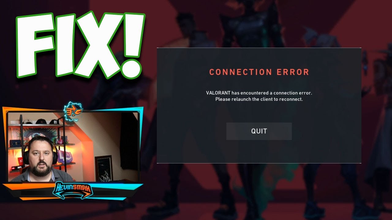 Video thumbnail for Valorant Has Encountered An Error (Connection Error FIX)