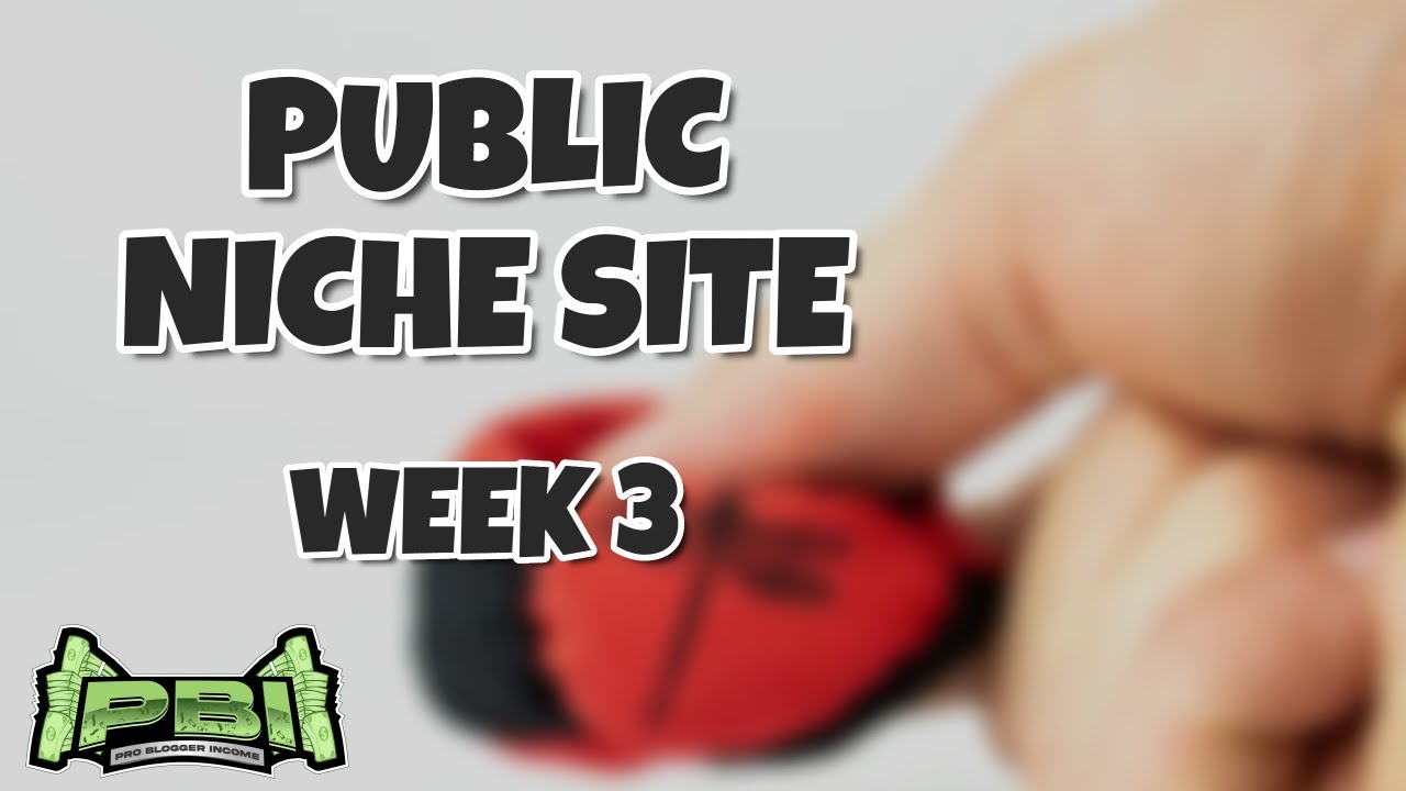 Video thumbnail for Building a Public Niche Site - Week 3: Footbagger Review Post and More Content