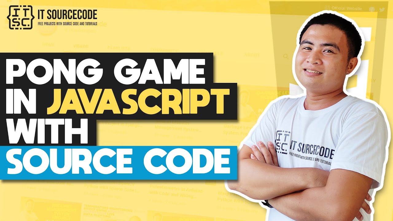 'Video thumbnail for Pong Game in Javascript with Source Code | Javascript Projects with Source Code'
