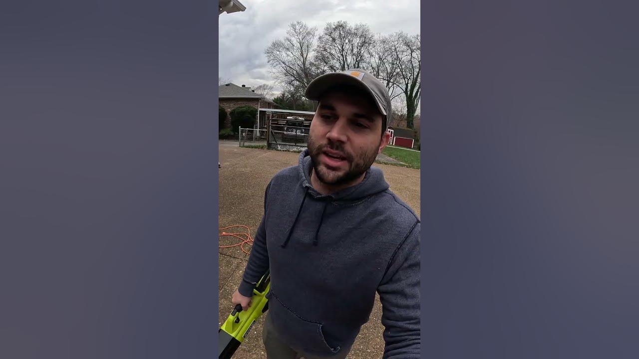 'Video thumbnail for CANNOT BELIEVE THE SOUND: Ryobi 40V Whisper Series Leaf Blower #shorts'