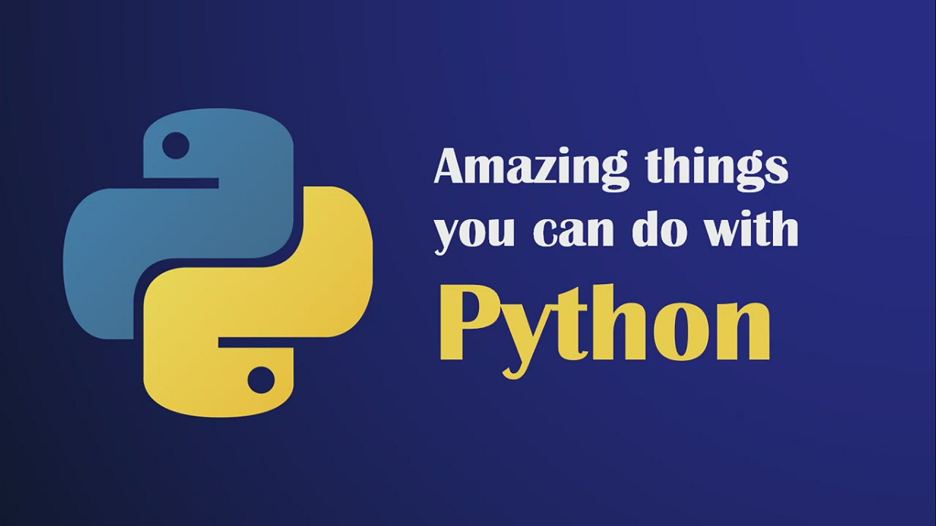 'Video thumbnail for What you can do with Python'
