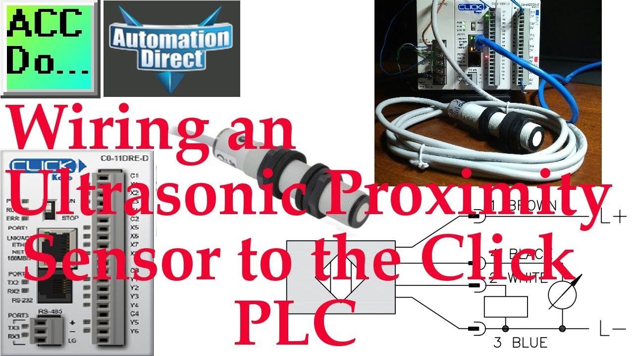 'Video thumbnail for Wiring an Ultrasonic Proximity Sensor to the Click PLC'