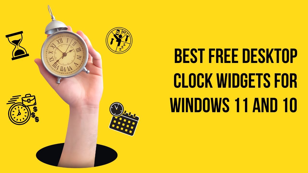 'Video thumbnail for Best Free Desktop Clock Widgets for Windows 11 and 10'