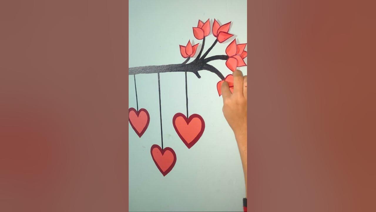 Video thumbnail for Colourful Wall Painting # Shorts