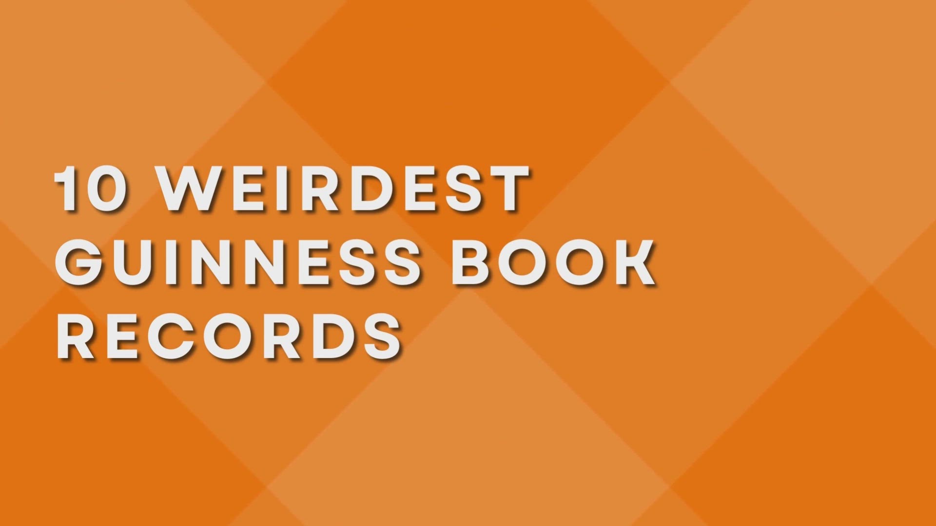 'Video thumbnail for 10 Weirdest Guinness Book Records'