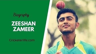 Video thumbnail for Zeeshan Zameer Pakistan Under-19 cricketer bowling, biography, age, height, wife, family, etc.