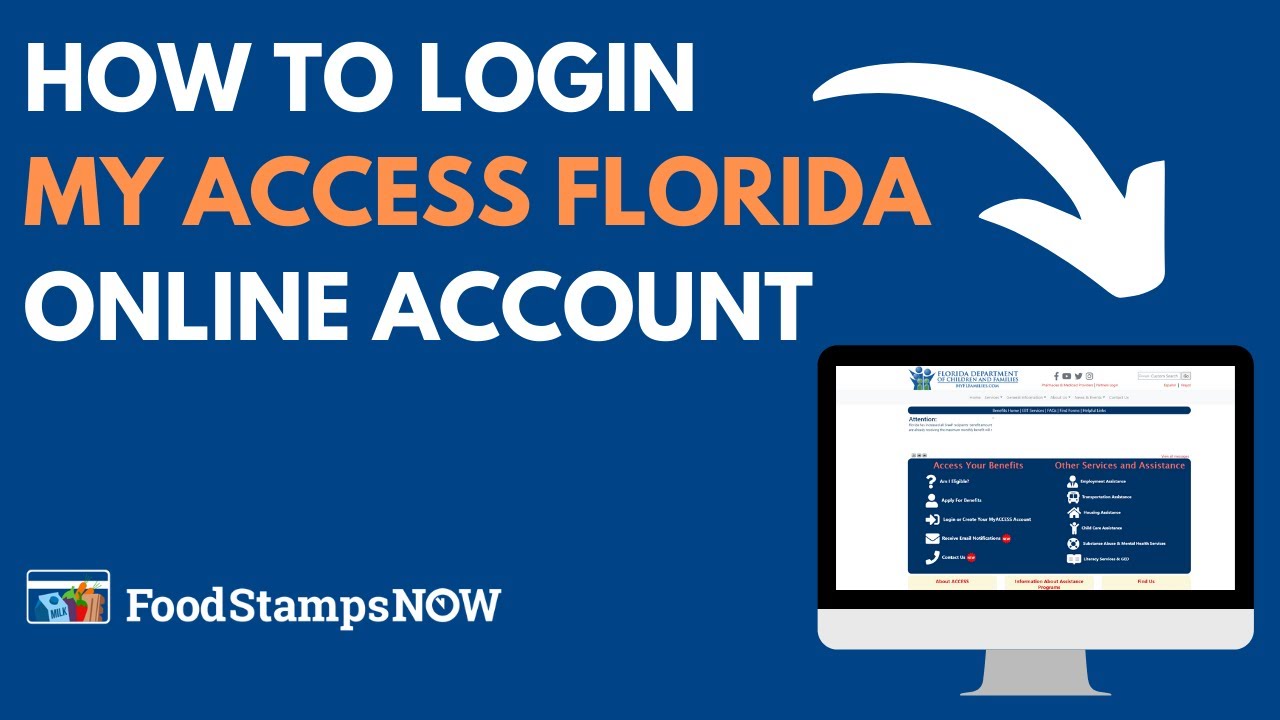 Video thumbnail for Access Florida Login Instructions