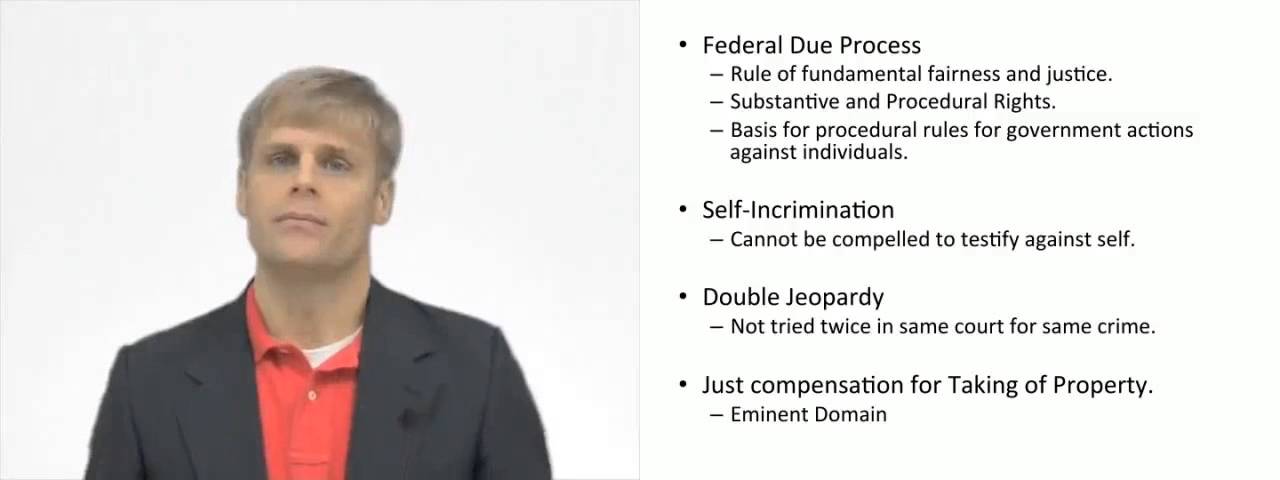 'Video thumbnail for 5th Amendment to US Constitution'