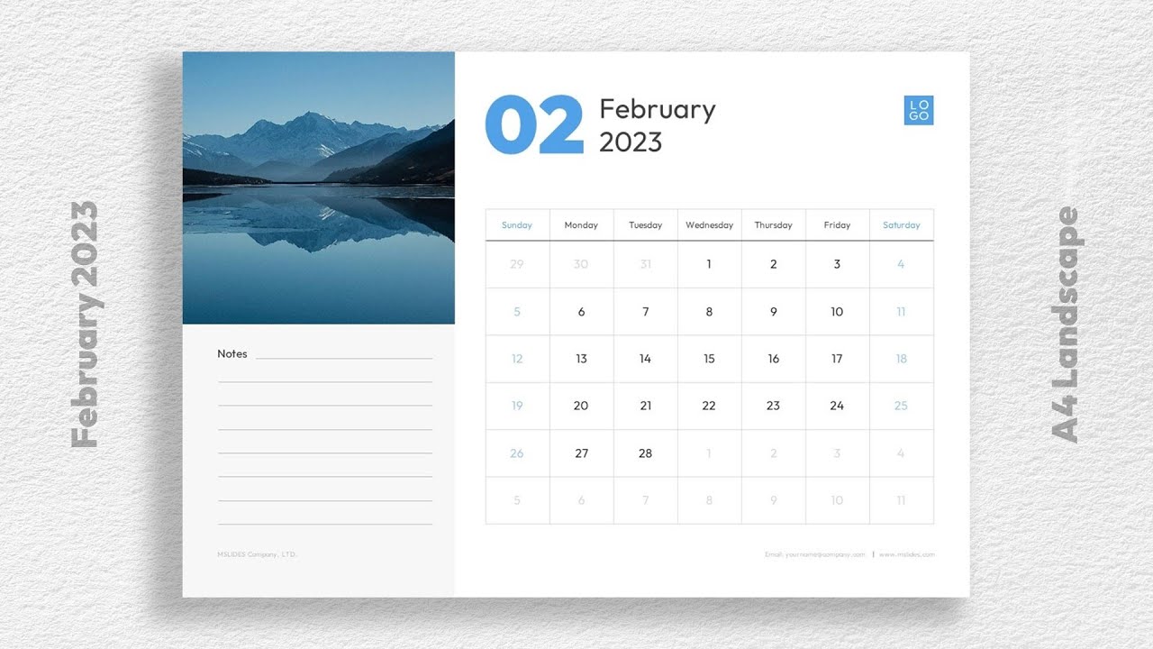 'Video thumbnail for February 2023 Calendar Template Free Download: PDF, PPTX, and Google Slides'