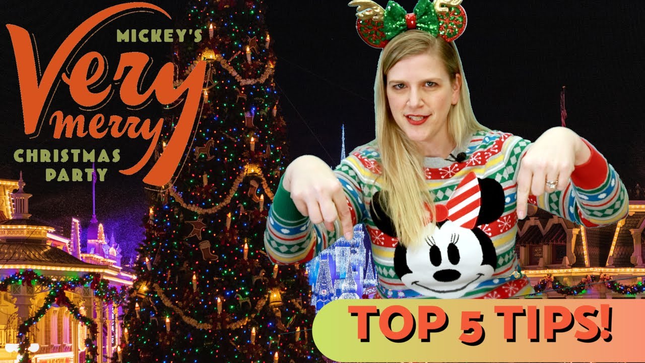 Video thumbnail for Top 5 Tips for Mickey's Very Merry Christmas Party