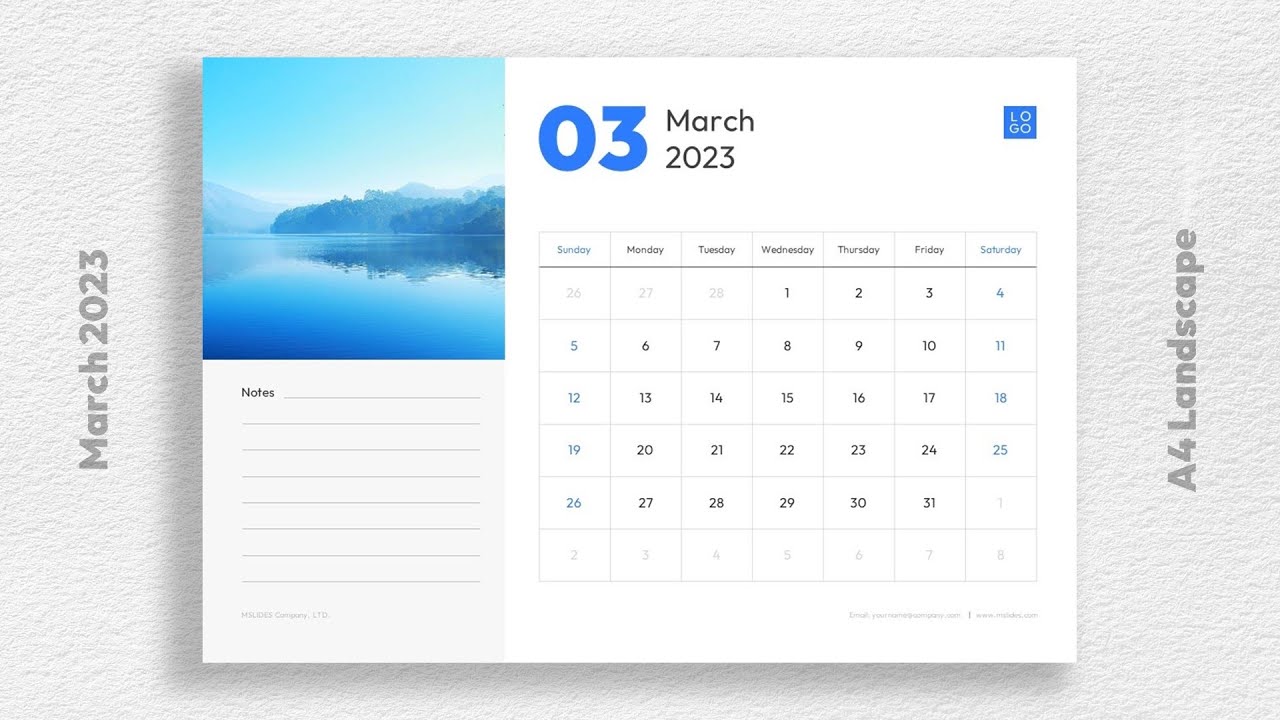 'Video thumbnail for March 2023 Calendar Template Free Download'