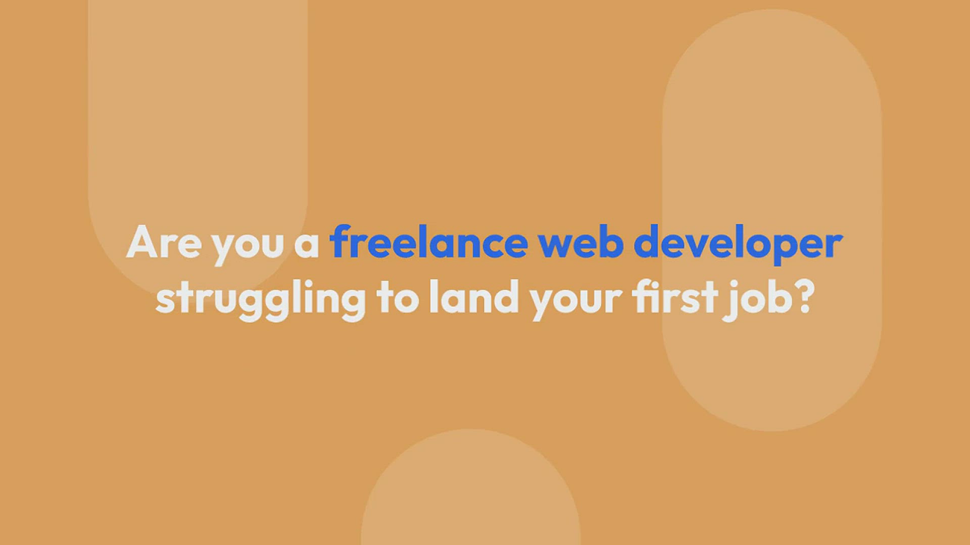 'Video thumbnail for How to Build a Freelance Web Developer Portfolio'