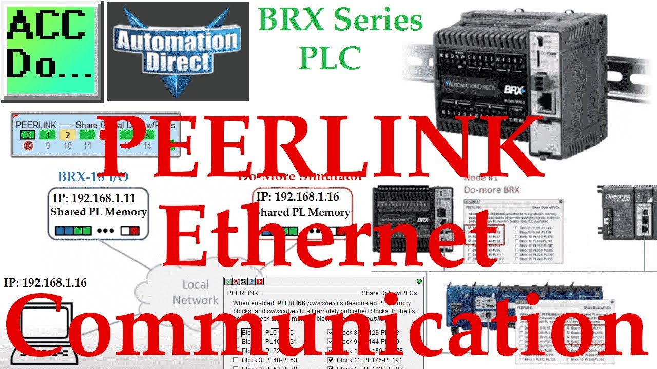 'Video thumbnail for BRX Do More PLC Peerlink Ethernet Communication Network'