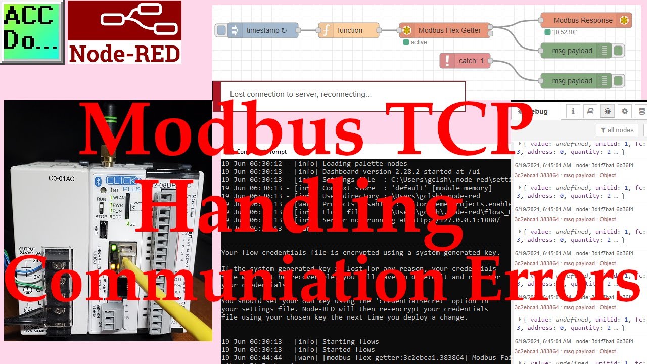 'Video thumbnail for Node-RED Modbus TCP Handling Communication Errors'