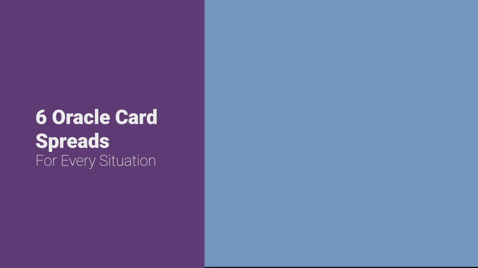 Video thumbnail for 6 Oracle Card Spreads for Every Situation