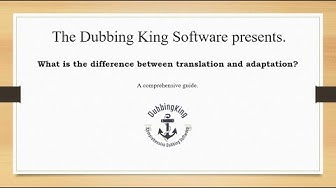 'Video thumbnail for What Is The Difference Between Translation And Adaptation (Case Study)'