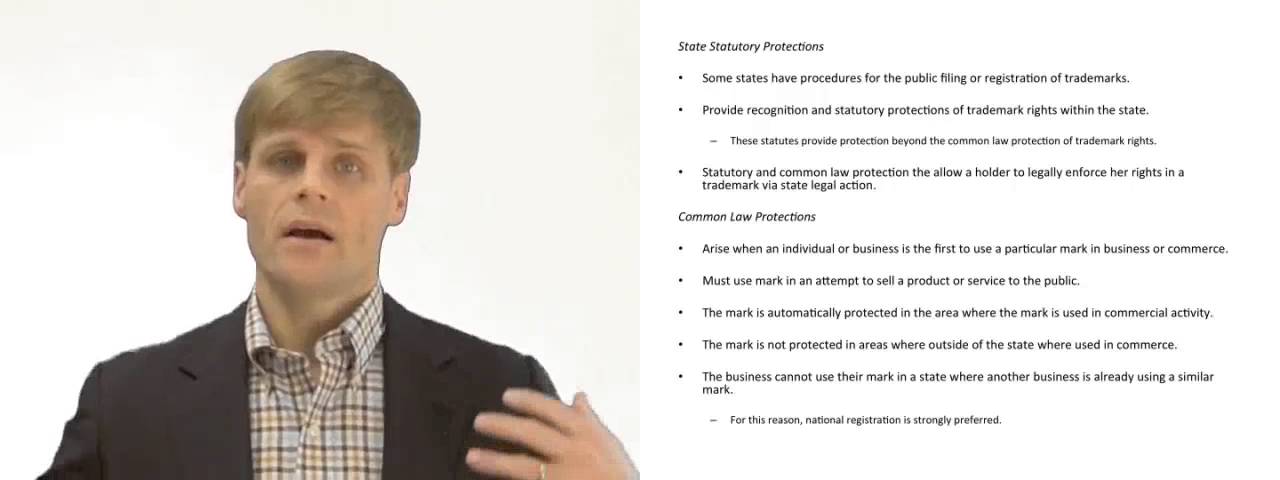 'Video thumbnail for State Law Protection of Trademarks'