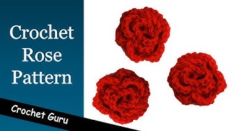 Video thumbnail for How to Crochet a  Rose - Rose Flower Pattern