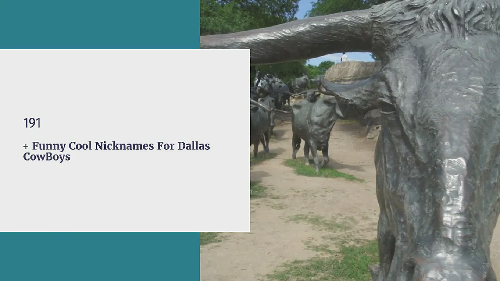 'Video thumbnail for Dallas CowBoy Nicknames | Funny Cool Nicknames For Dallas CowBoys'