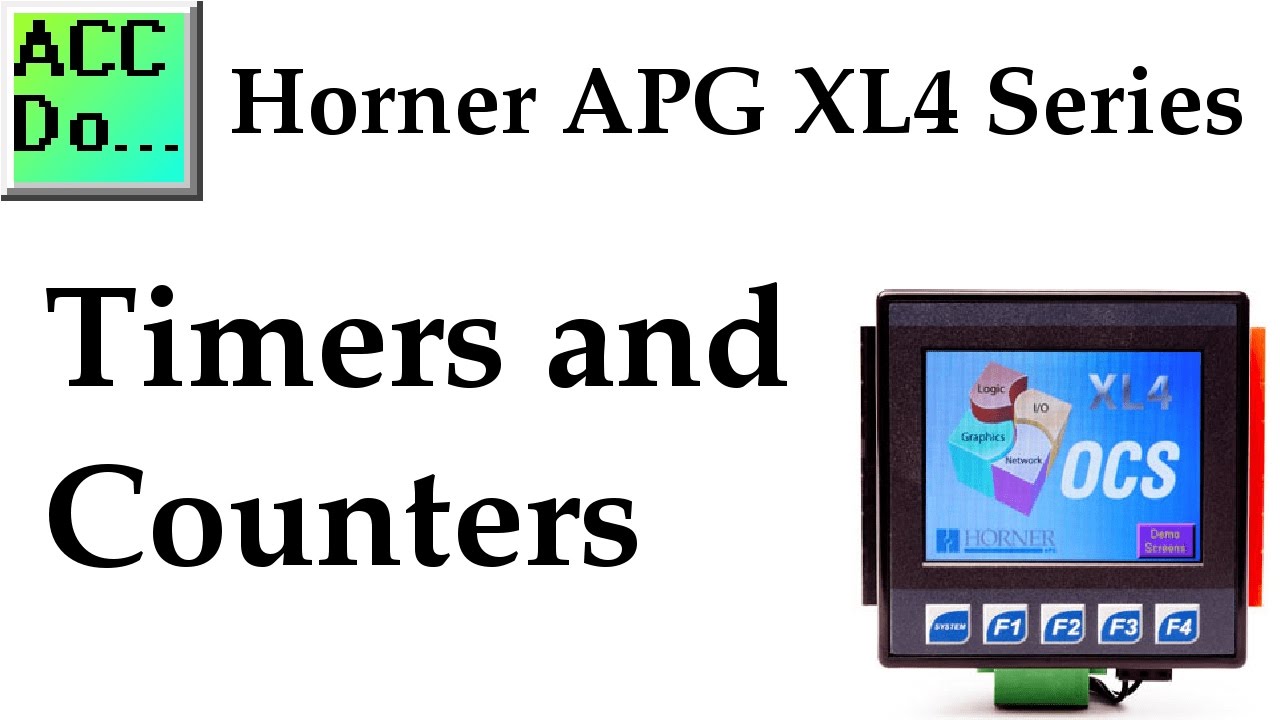 'Video thumbnail for Horner XL4 Timers and Counters - All In One'