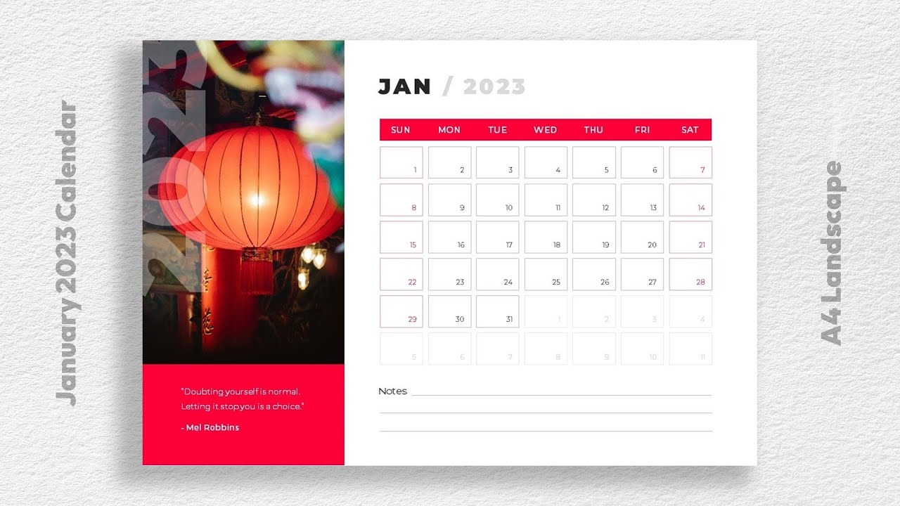 'Video thumbnail for Jan 2023 Calendar Free Download'
