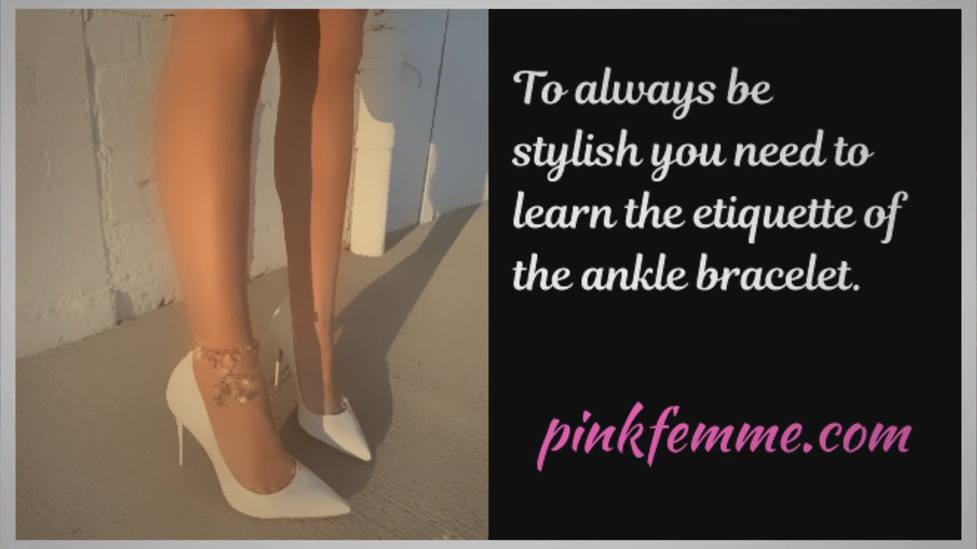 Video thumbnail for Ankle Bracelet Etiquette: How To Wear Your Ankle Bracelet