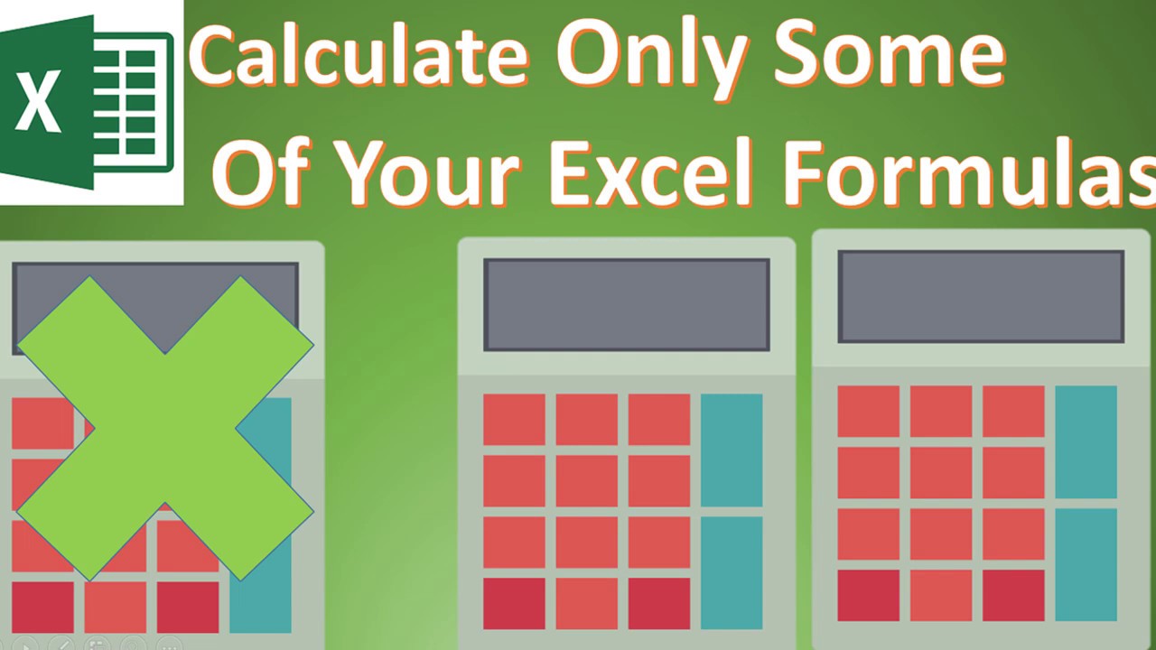 Video thumbnail for Calculate Only Some Of Your Workbook’s Formulas - Excel Tip