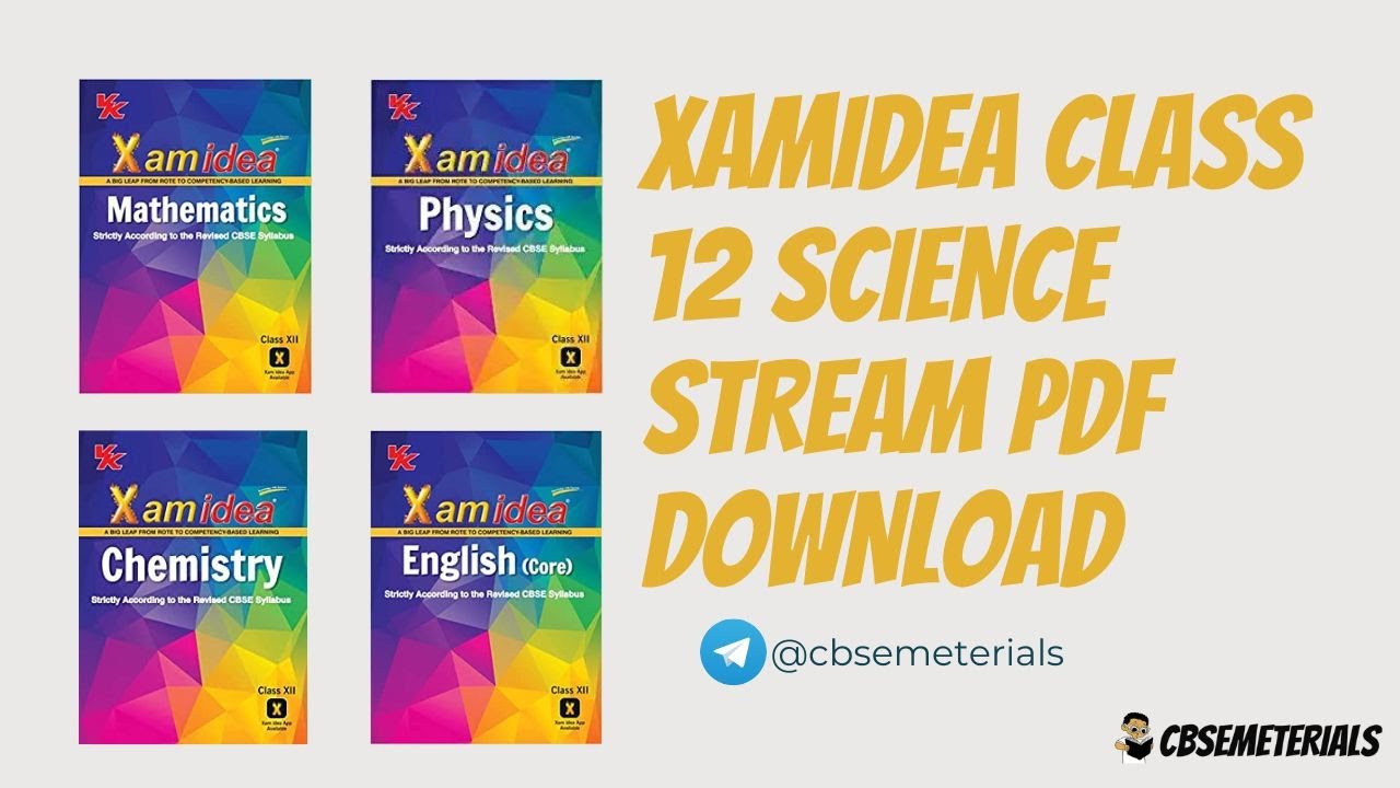 Video thumbnail for Xam idea Class 12 All Subject Question Bank PDF | Xam idea Science Stream PDF