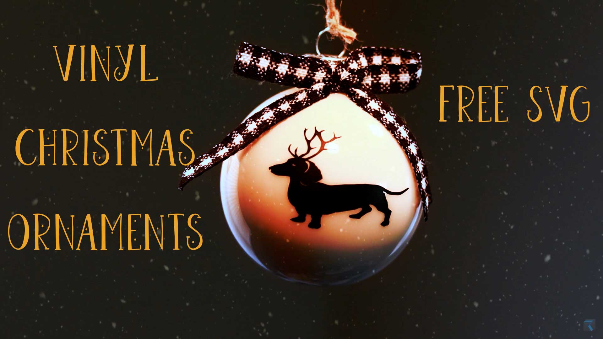 'Video thumbnail for Free SVG & Rae Dunn Inspired Ornaments'