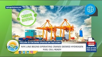 'Video thumbnail for German Version - NYK Line begins operating cranes deemed hydrogen fuel cell ready'