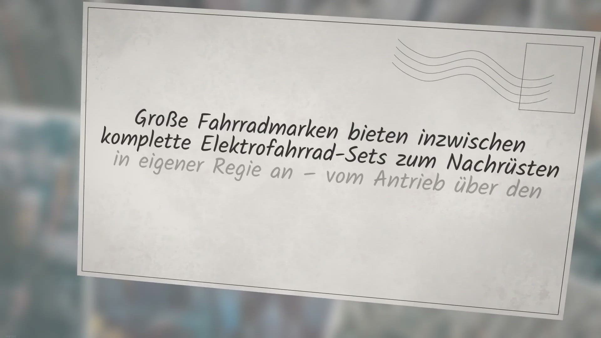 Video thumbnail for E-Bike Mittelmotor nachrüsten – Endlich Boost am Berg