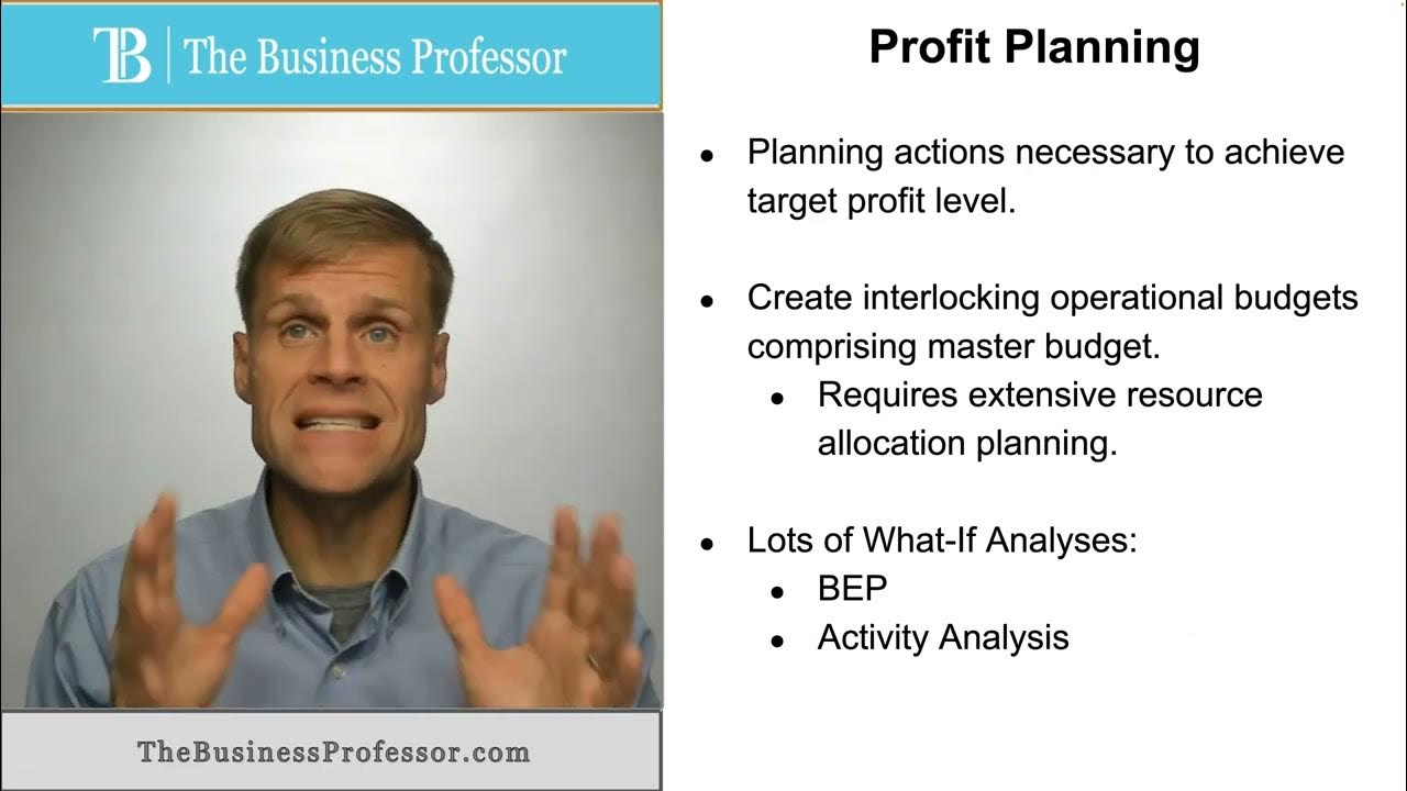 'Video thumbnail for Profit Planning'