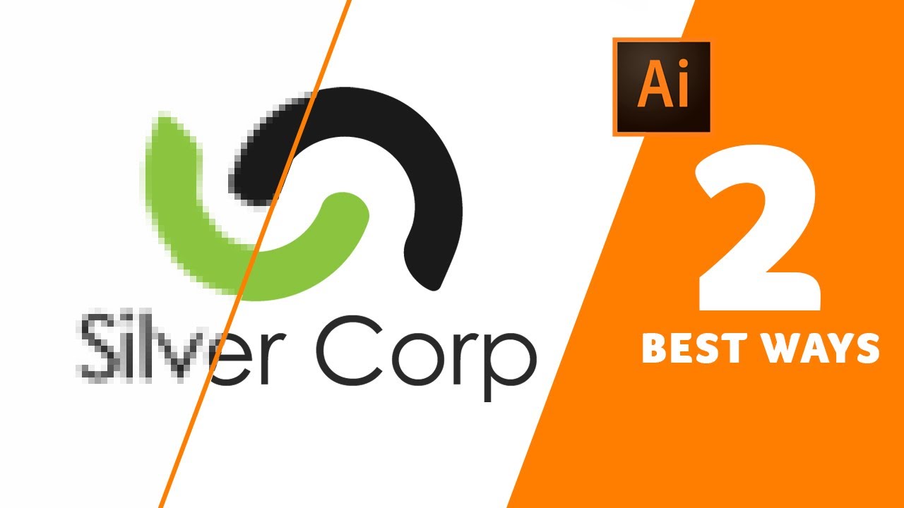 'Video thumbnail for Illustrator tutorial: How to remaster pixelated low res logo into clean high res vector'