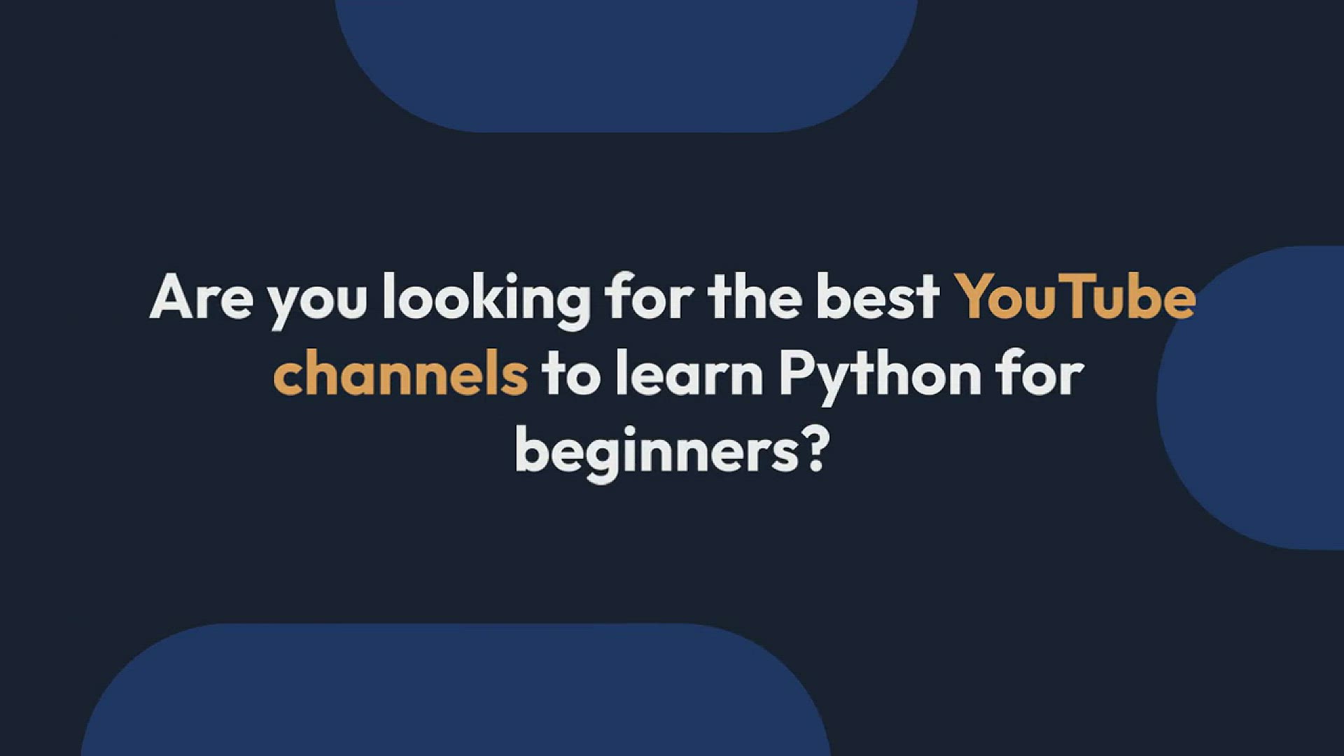 'Video thumbnail for 19 Best YouTube Channels to Learn Python for Beginners (In 2023)'