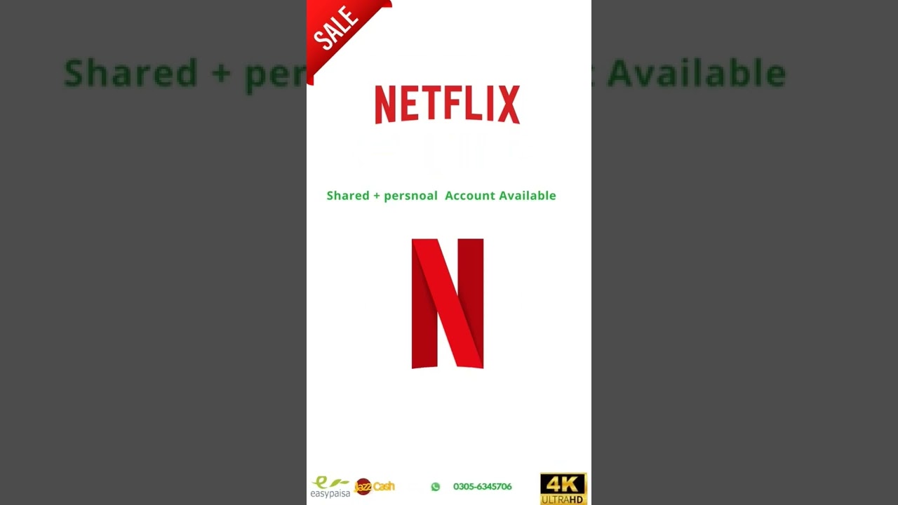 Video thumbnail for Netflix Single + Personal Accounts Available .
