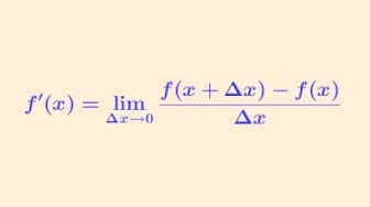 'Video thumbnail for What is the derivative of a function in math?  - Derivative of a function -  Part 1'