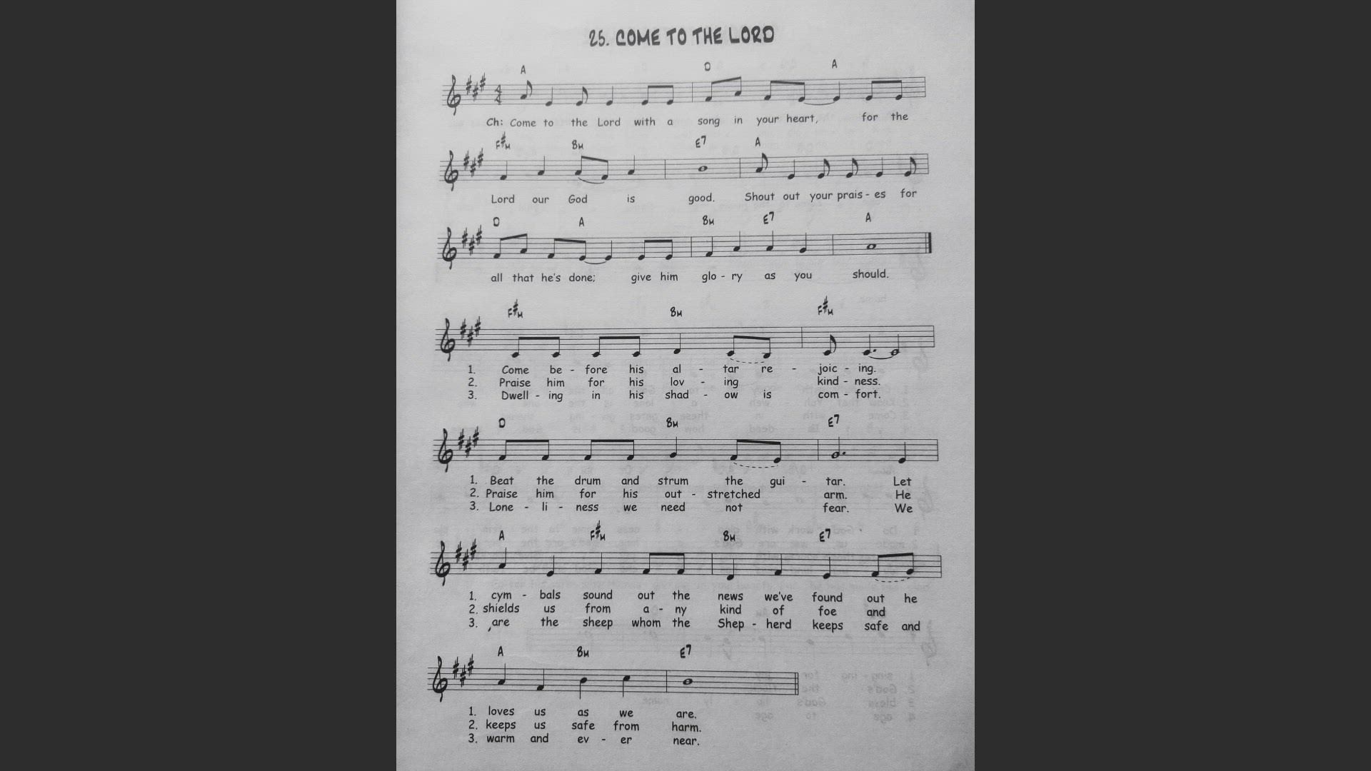 'Video thumbnail for Come To The Lord - Catholic Mass Song Sheet Music'