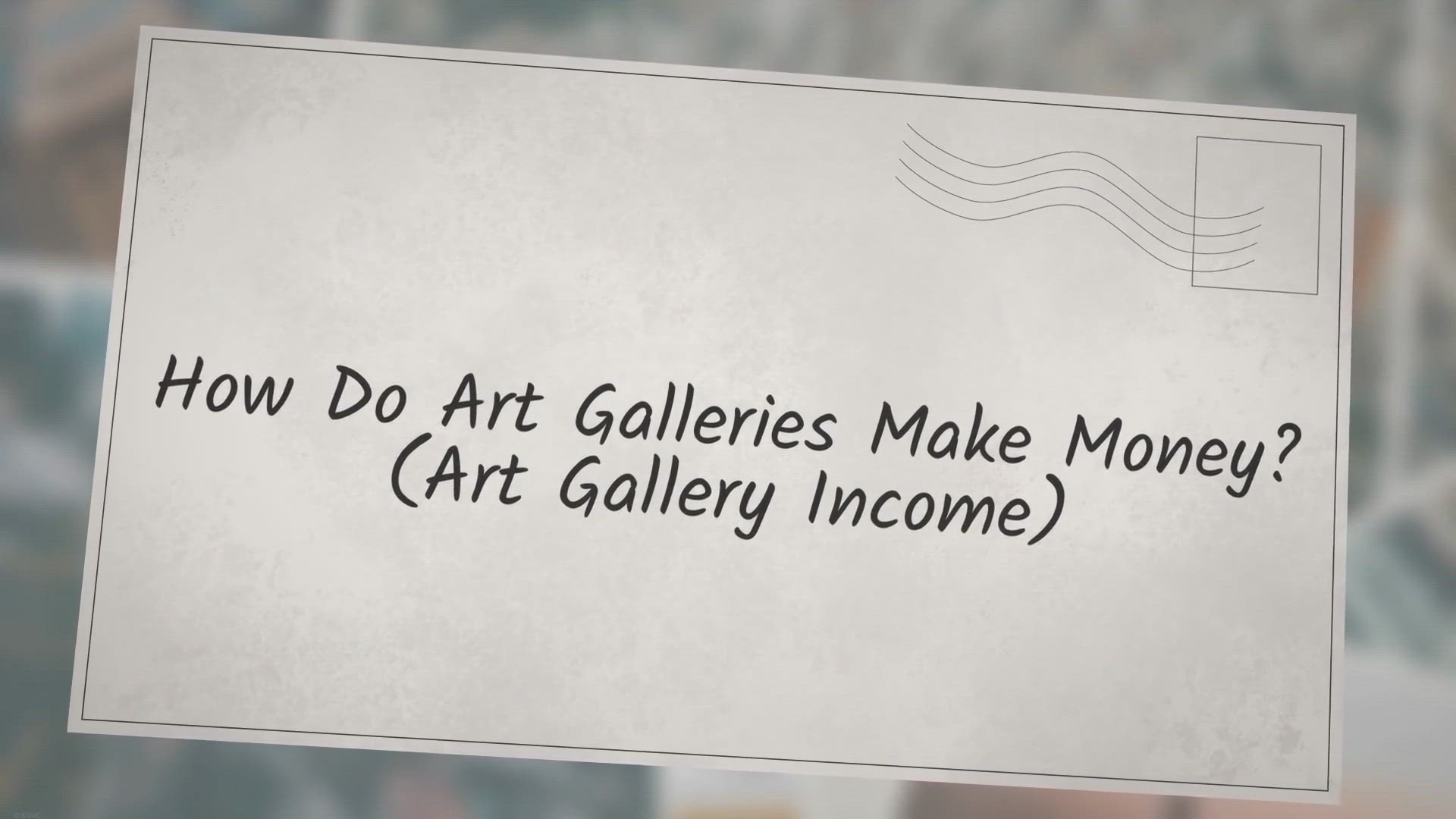 Video thumbnail for How Do Art Galleries Make Money? (Art Gallery Income)