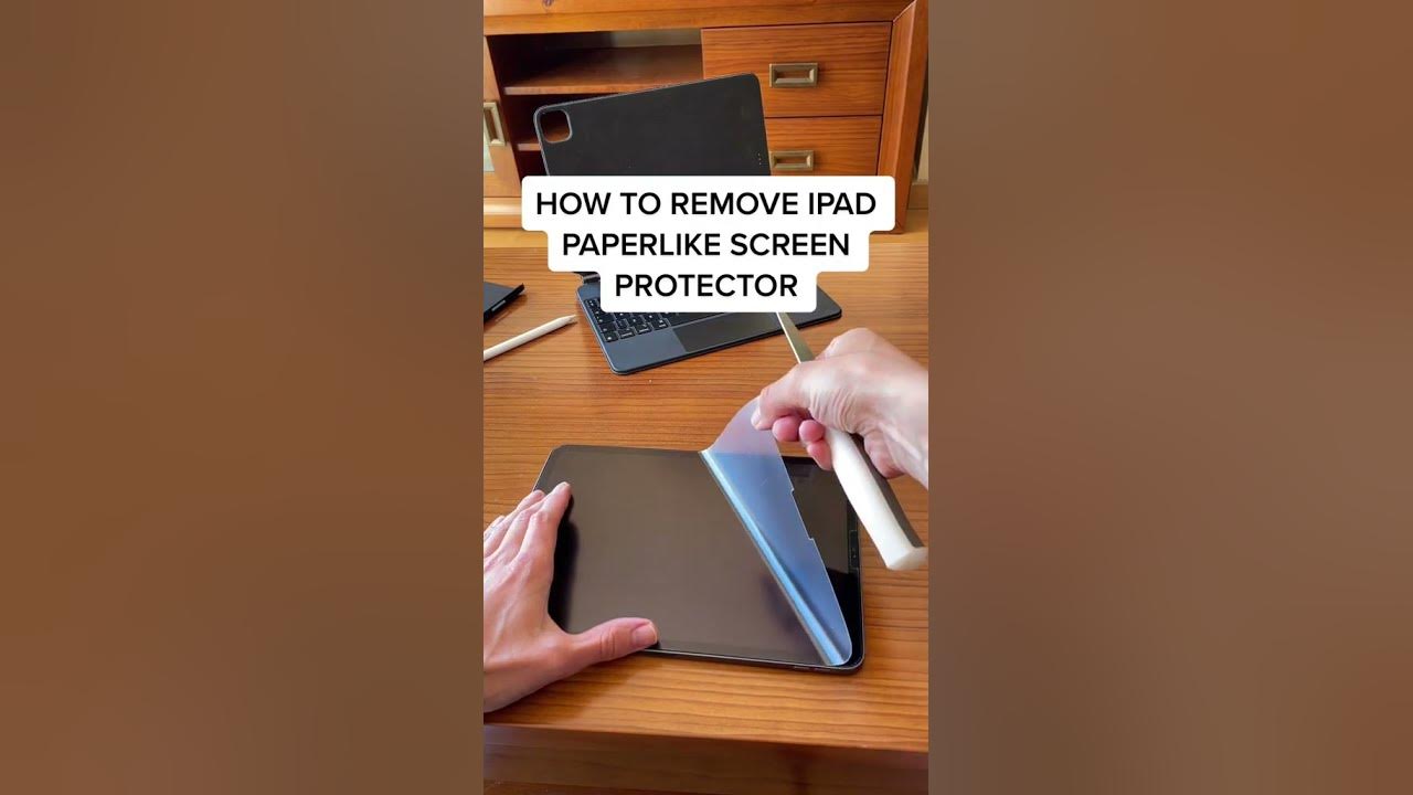 Video thumbnail for How To Remove iPad Paperlike Screen Protector