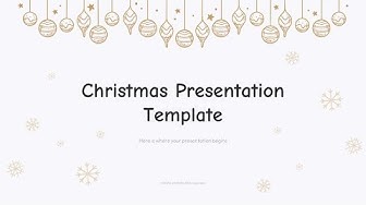 'Video thumbnail for Free Christmas PowerPoint Template and Google Slides Theme'
