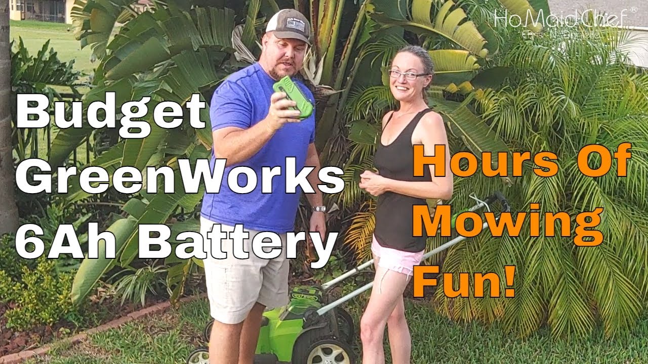 Video thumbnail for Review GreenWorks 40v 6Ah Battery; Generic Amazon By Amityke