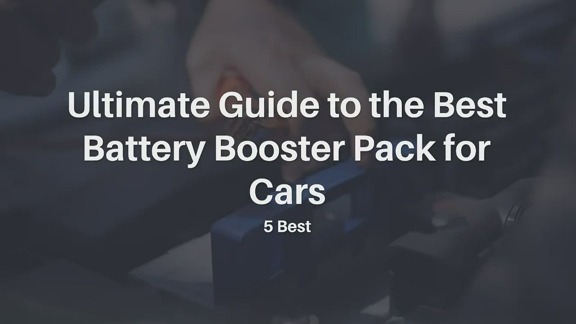 'Video thumbnail for Best_Battery_Booster_Pack'