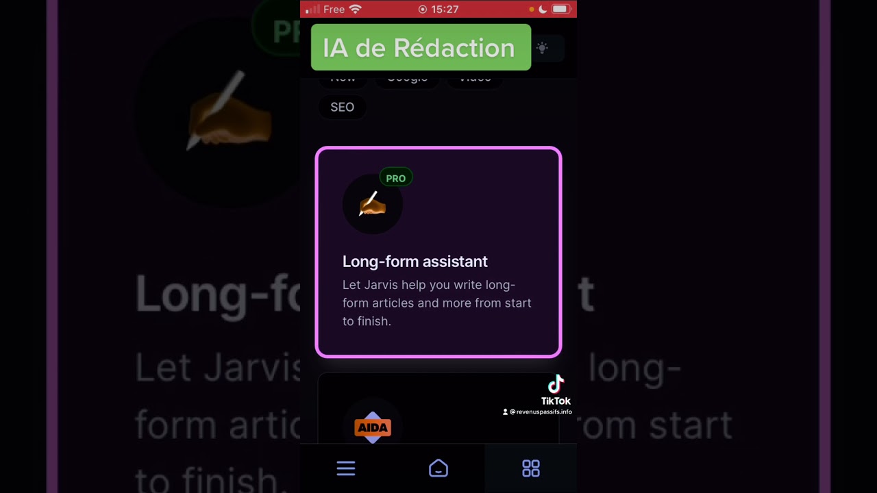 Video thumbnail for Co-écrire avec une IA - Jarvis