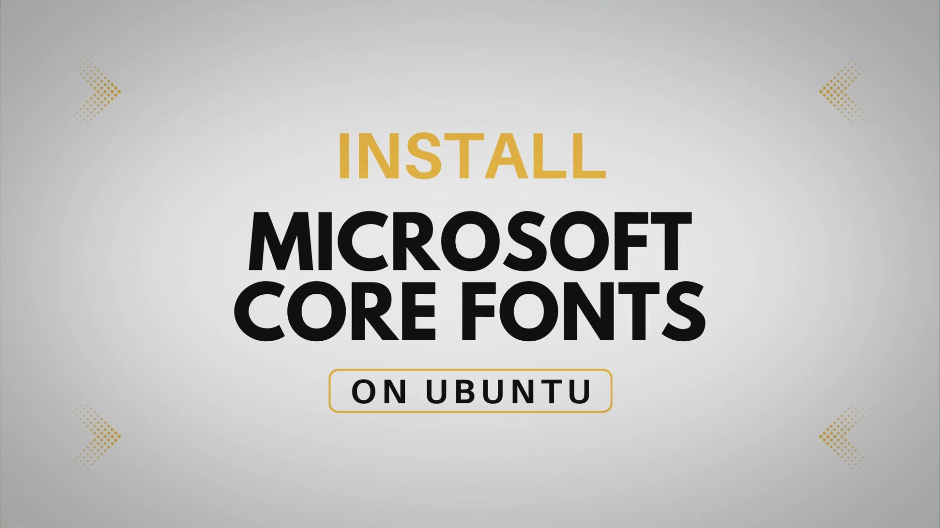 'Video thumbnail for How To Install Microsoft Fonts On Ubuntu? – 2 Easy Methods'