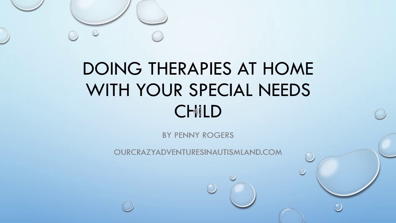 Video thumbnail for Doing therapies at home with your child with autism